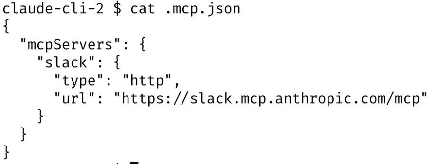 MCP config for Slack