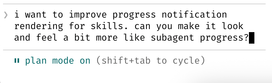 Plan mode in Claude Code